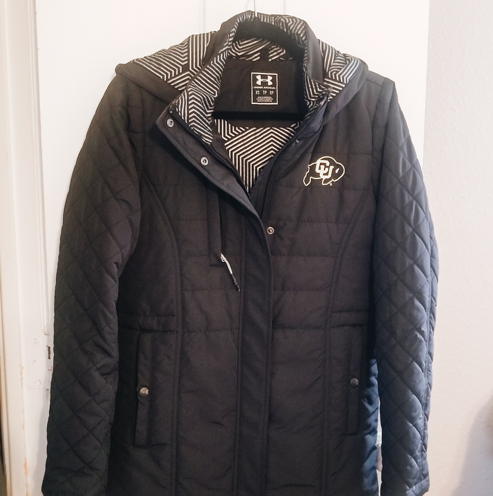 CU Boulder Under Armour Women's Long Winter Jacket